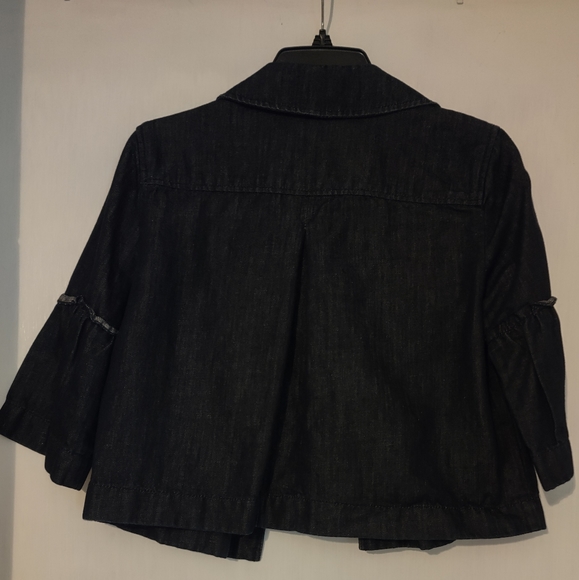 Ann Taylor crop denim jacket - Picture 4 of 6